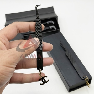 แหนบต่อขนตาปลายแหลม 90 องศา รุ่น Plasma Black Sustainable  ผ่านการทดสอบด้วยมือ พร้อมรับผลิตแบรนด์ส่วนตัว - Product Image 1