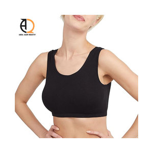 Sujetador deportivo halter sin espalda de alta elasticidad con logo personalizado al por mayor para fitness y gimnasio - Product Image 3