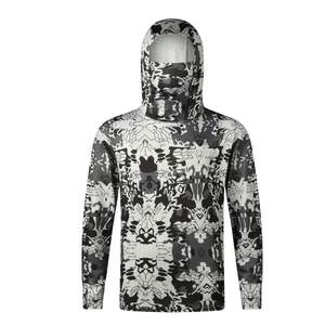 Camiseta de Pesca de Manga Larga Sublimada con Diseño Personalizado al por Mayor, con Capucha y Cubre Rostro, 100% Poliéster, Protección UPF 50 - Product Image 1