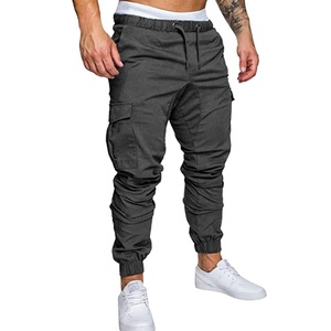 Pantalon cargo long en coton à la mode pour hommes, idéal pour la course à pied, les sports de printemps, le jogging, la vie décontractée, les hommes - Product Image 3