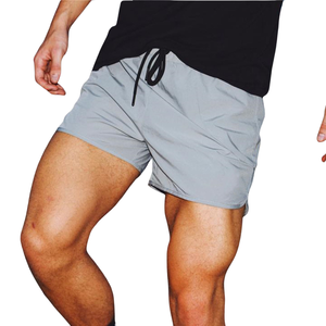 Pantalones Cortos Deportivos Tejidos para Hombre, Cintura Media, Ligeros, de Secado Rápido, con Cierre de Cordón, para Gimnasio, Entrenamiento y Deportes - Product Image 3