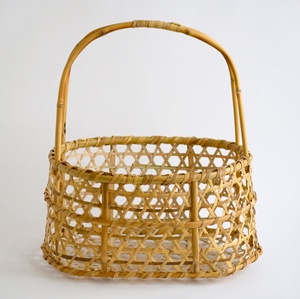 <b>Weave</b> bamboo gift <b>basket</b> hand-crafted natural fiber <b>baskets</b> father day gifts display containers - Product Image 5