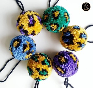 Pompon en forme de citrouille, unique, idéal pour les fêtes de Noël, achetez directement auprès du fournisseur au prix de gros. - Product Image 3