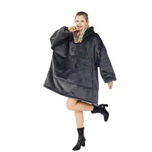 Sudadera con Capucha de Manga Larga, Manta para Usar Sentado, Manta con Capucha para Ver Televisión, para Adultos - Product Image 3