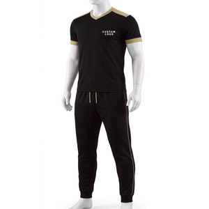 Camiseta deportiva de béisbol con ribete en contraste, venta al por mayor, estampado personalizado, cuello en V, ribete en hombros y mangas, ropa deportiva transpirable - Product Image 2