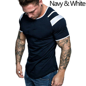 Camiseta Personalizada para Hombre, 100% Algodón, Cuello Redondo, Hombros Caídos, Estilo Urbano, Talla Grande - Product Image 6