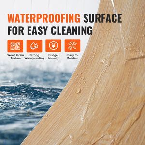 Losetas de Vinilo Encajables para Piso, 48 x 7.3 Pulgadas, 10 Losetas, 5.5mm de Grosor, Diseño de Madera Natural, Piso Plástico DIY para Cocina - Product Image 5