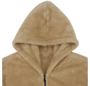 Sweat à capuche zippé intégral en molleton 100 % coton épais pour homme avec logo personnalisé, chaud, décontracté, coupe ample, idéal pour l'hiver, vente en gros OEM USA - Product Image 3