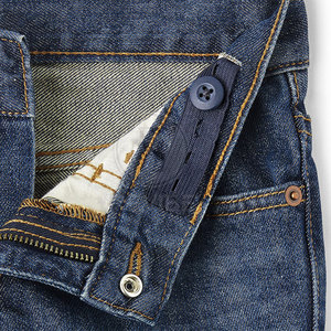 Jean d'hiver pour garçons, coupe droite, taille mi-haute, léger, respirant, de haute qualité, 100% coton, personnalisable, tendance mode - Product Image 4