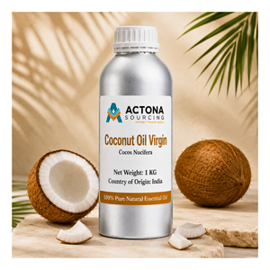 Huile de Coco Vierge Pressée à Froid Naturelle de Qualité Cosmétique pour Soins Capillaires et Cutanés, Fourniture en Gros d'Inde - Product Image 2