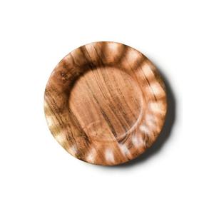 Assiette de service élégante en bois d'acacia massif, artisanale, naturelle, écologique et résistante au lave-vaisselle – Vente en gros - Product Image 1