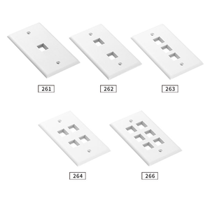 Plaque Keystone en plastique G-jack 1 port avec modèle standard simple taille 261 - Product Image 3