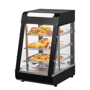 Scaldavivande Commerciale a 3 Livelli 1000W con Luce e Ripiani Regolabili, Temperatura 86-185°F per Mantenimento e Riscaldamento Alimenti - Product Image 1