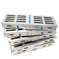 Plateau porte-cassettes dentaires allemand Debonairii en acier inoxydable pour 5 instruments, réutilisable, autoclavable, certifié CE ISO, fournisseur de premier plan