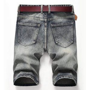 Wholesale High Street Casual Denim Shorts 100% Cotton Quick Dry Breathable Solid Pattern Customizable Colors Logo High - Product Image 2
