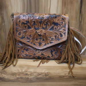 กระเป๋าหนังวัวแท้แกะสลักลายด้วยมือ กระเป๋าหนังสไตล์โบฮีเมียน กระเป๋าสะพายข้าง กระเป๋าขายดีสำหรับผู้หญิง - Product Image 1