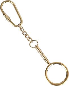 Porte-clés boussole vintage en laiton massif - Fait main - Product Image 2