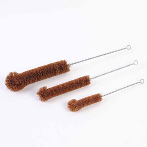 <b>Bottle</b> cleaning <b>brush</b> coconut coir drinkware cleaner tools coco fibre <b>brushes</b> with handles - Product Image 5