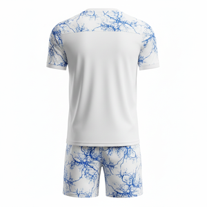 Maillot de football unisexe pour femmes avec short, ensemble d'entraînement élite deux pièces, kit de football, séchage rapide, vêtements de sport pour la gym, personnalisable OEM - Product Image 2