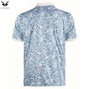 เสื้อโปโลชายพิมพ์ลาย ซับลิเมชั่นพิมพ์ลาย ขายดี ดีไซน์คอเสื้อตัดกัน แขนสั้น คุณภาพดีที่สุด - Product Image 2