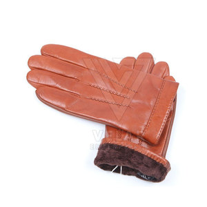 Customizable Men's Leather <b>Gloves</b>-<b>Touchscreen</b> & Breathable Eco-Friendly High Quality Custom Logo/Colors/Sizes Sports Casual Use - Product Image 4
