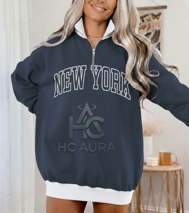 Sudadera de Forro Polar Oversize para Mujer con Cuello Alto, Personalizable con Logotipo, Venta al por Mayor, Calidad Premium, Estilo Urbano, de Alta Demanda - Product Image 3