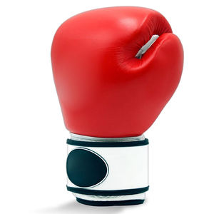 Gants de boxe en cuir PU personnalisés, professionnels, rouge et blanc, avec fermeture à boucle sécurisée, support de poignet, gants d'entraînement, fabrication en usine - Product Image 2