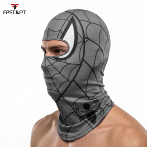 Wholesale High Quality Sublimation Design 100% Polyester Unisex Sports Daily Use Windproof Face Mask Fashion <b>Black</b> Custom - Product Image 6
