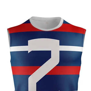 Uniformes de Rugby 7 contra 7 Personalizados con Nombres y Diseño Impresos, Sin Mangas, 100% Poliéster, Material Transpirable - Product Image 2