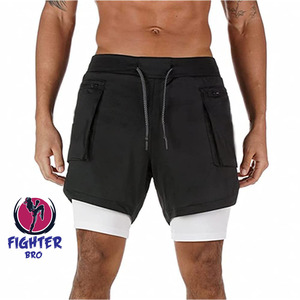 กางเกงขาสั้นออกกำลังกายสำหรับผู้ชาย กางเกงกีฬา วิ่ง ฟิตเนส แห้งเร็ว น้ำหนักเบา - Product Image 2