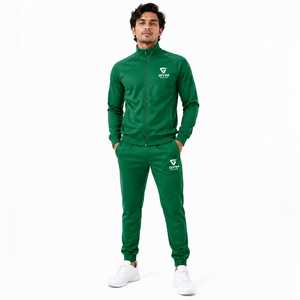 Conjunto Deportivo Unisex Gris con Capucha 2 en 1, Ecológico, Transpirable, de Manga Larga, Color Sólido, Informal, con Bolsillos Laterales y Cierre con Cordón - Product Image 5