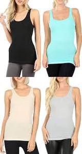 Camiseta sin mangas para mujer, 180g, al por mayor, lisa, de color sólido, mezcla triple, personalizada, ajustada, de algodón, poliéster y rayón, transpirable - Product Image 2