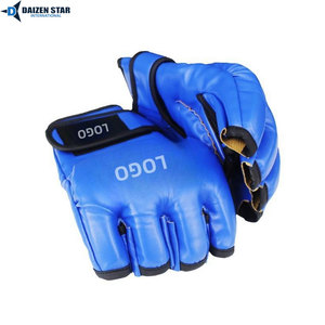Gants de MMA avec fermeture auto-agrippante, poignées en cuir pour la boxe et les adultes - Product Image 3