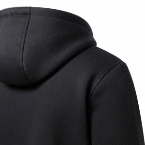 Ensemble de survêtement d'hiver pour homme de haute qualité avec sweat à capuche zippé et pantalon évasé, personnalisable, 100 % coton molletonné respirant, avec logo, pour le sport et la détente - Product Image 6