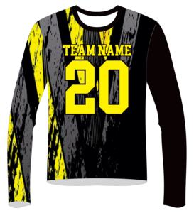 Chemise de compression à manches longues pour homme, polyester spandex imprimé par sublimation - Product Image 2