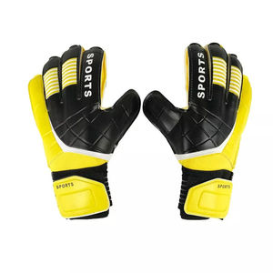 Gants de football en cuir respirants et légers à doigts complets, antidérapants, avec fermeture auto-agrippante pour jeunes clubs, adhérence forte - Product Image 4