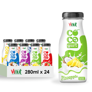 <b>Pineapple</b> Flavored Cocogurt Drink OEM ODM Private Label Beverage Manufacturer Wholesaler HALAL KOSHER - Product Image 1