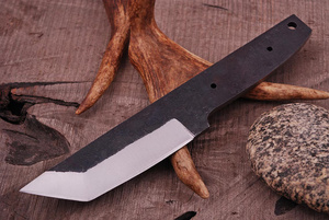 Couteau Tanto forgé à la main de qualité industrielle, lame fixe en acier inoxydable, OEM, pour la survie en plein air, la chasse, le camping, A&M - Product Image 6