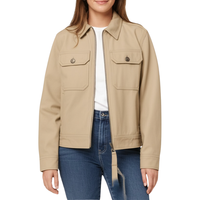 Blousons Bomber pour Femmes à Col Rabattu, Fabrication OEM au Vietnam, Prix Bas, Lavables, Écologiques, Haute Qualité, 100% Coton