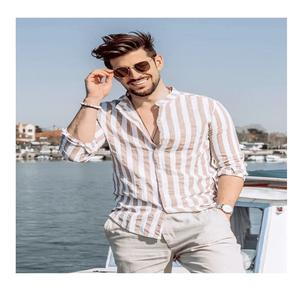 Camisa de Hombre a Cuadros, Corte Slim Fit, Manga Larga, con Botones, Estilo Casual para Oficina, Formal, Cómoda, Diseño de Camisa de Algodón - Product Image 6