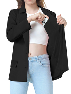 Chaqueta Blazer para Adolescentes, Manga Larga, Cuello Chal, Traje Formal para Graduación Escolar, Uniforme Casual, Blazers para Niñas - Product Image 4