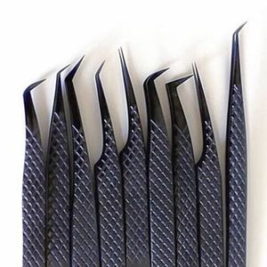 Pinzas para Pestañas de Acero Inoxidable con Punta de Fibra, Dentadas, con Opción de Logotipo Personalizado - Venta al por Mayor - Product Image 1