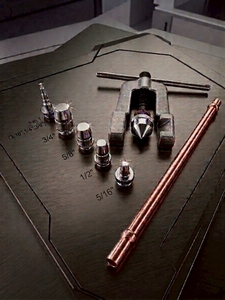 Professional Cutting Kit Auto Repair Flaring <b>Set</b> With Double Flaring Adapters Included For 3/16 To 1/2 Inch Tubing - Product Image 2
