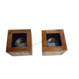 Elegante Quemador de Incienso Mubkhar con Incrustaciones de Hueso, Hecho a Mano con Madera y Madreperla, para Fragancia de Té y Ambiente - Product Image 2