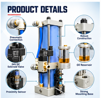 Cylindres hydro-pneumatiques robustes pour serrage et déserrement de pinces d'outils, pour machine VMC, pression maximale 7kgf, assemblage de dispositif
