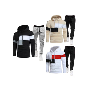 Conjunto Deportivo Informal de Otoño Invierno para Hombre, Sudadera con Capucha y Pantalones Deportivos, Ropa Deportiva de Alta Calidad para Gimnasio - Product Image 1