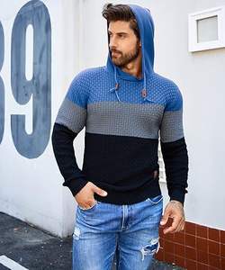 เสื้อฮู้ดผู้ชาย OEM สำหรับฤดูหนาว ผ้าฝ้ายผสมโพลีเอสเตอร์ เสื้อแจ็คเก็ตมีฮู้ดแบบสวมหัว เนื้อผ้านุ่ม อุ่นสบาย ระบายอากาศได้ดี เป็นมิตรต่อสิ่งแวดล้อม สไตล์สตรีทแฟชั่น - Product Image 6