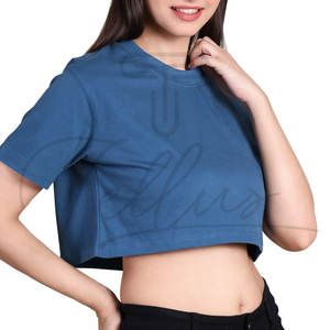 Top Corto para Mujer, Diseño Nuevo, Tallas para Adultos, Transpirable, Precio al por Mayor, Logotipo Personalizado, Color Personalizado - Product Image 5