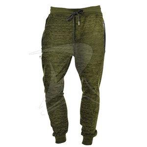 Pantalones deportivos de poliéster de cintura alta ligeros para hombre, pantalones deportivos de punto transpirables, tela de algodón con patrón recto informal - Product Image 1