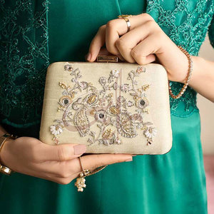 Bolsos de Mano Hechos a Mano para Mujer, con Cuentas, de Color Sólido, Último Estilo, Alta Calidad, Gran Venta, MOQ Bajo - Product Image 5